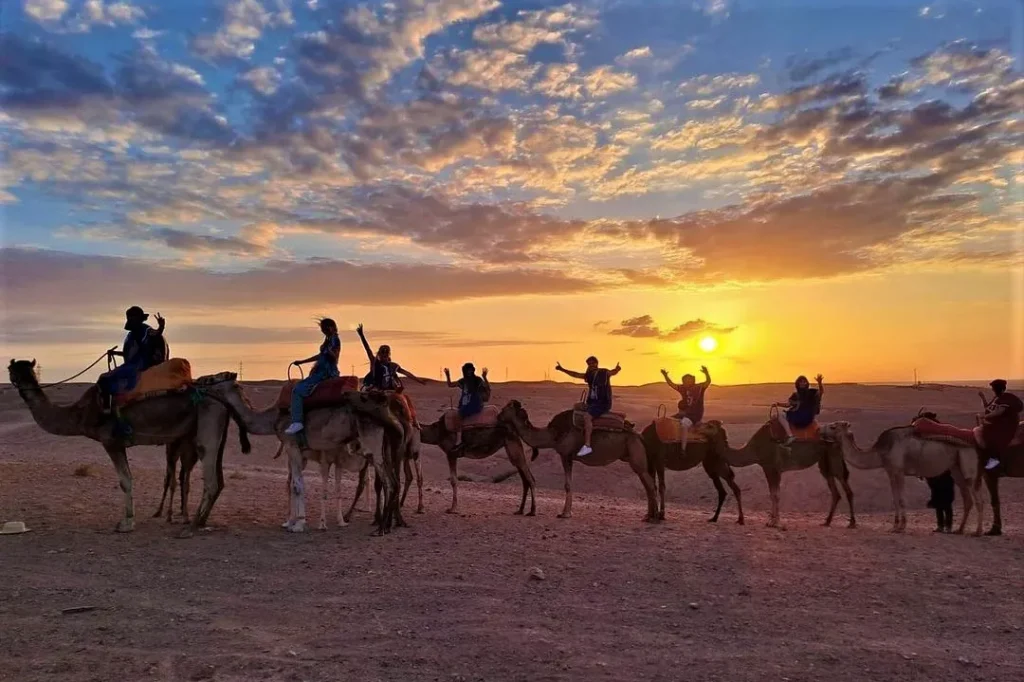 Camel ride in Agafay desert